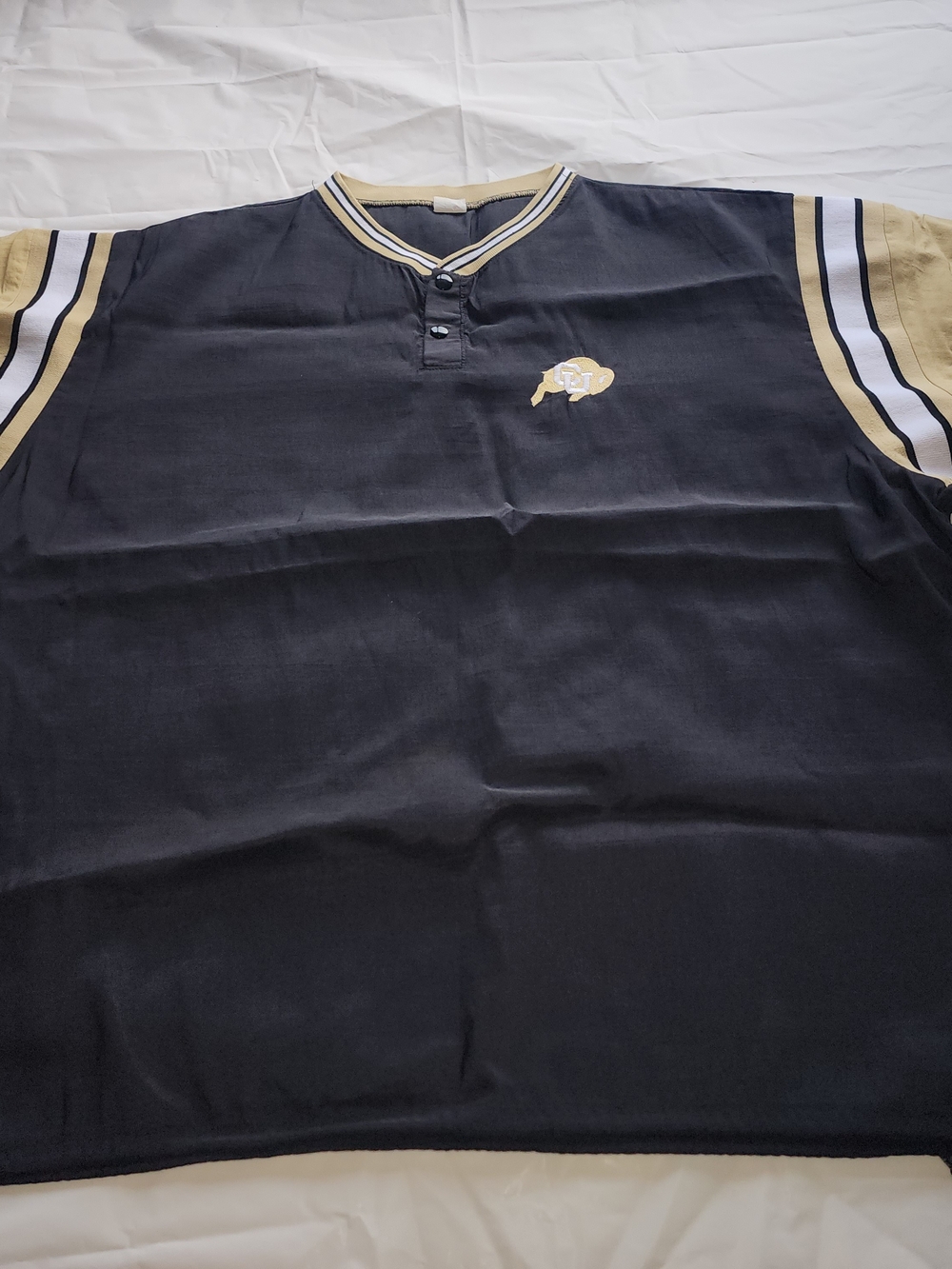 VTG DeLONG MEN'S COLORADO UNIVERSITY BUFFALOES FOOTBALL JERSEY BLACK SIZE 2XLARG